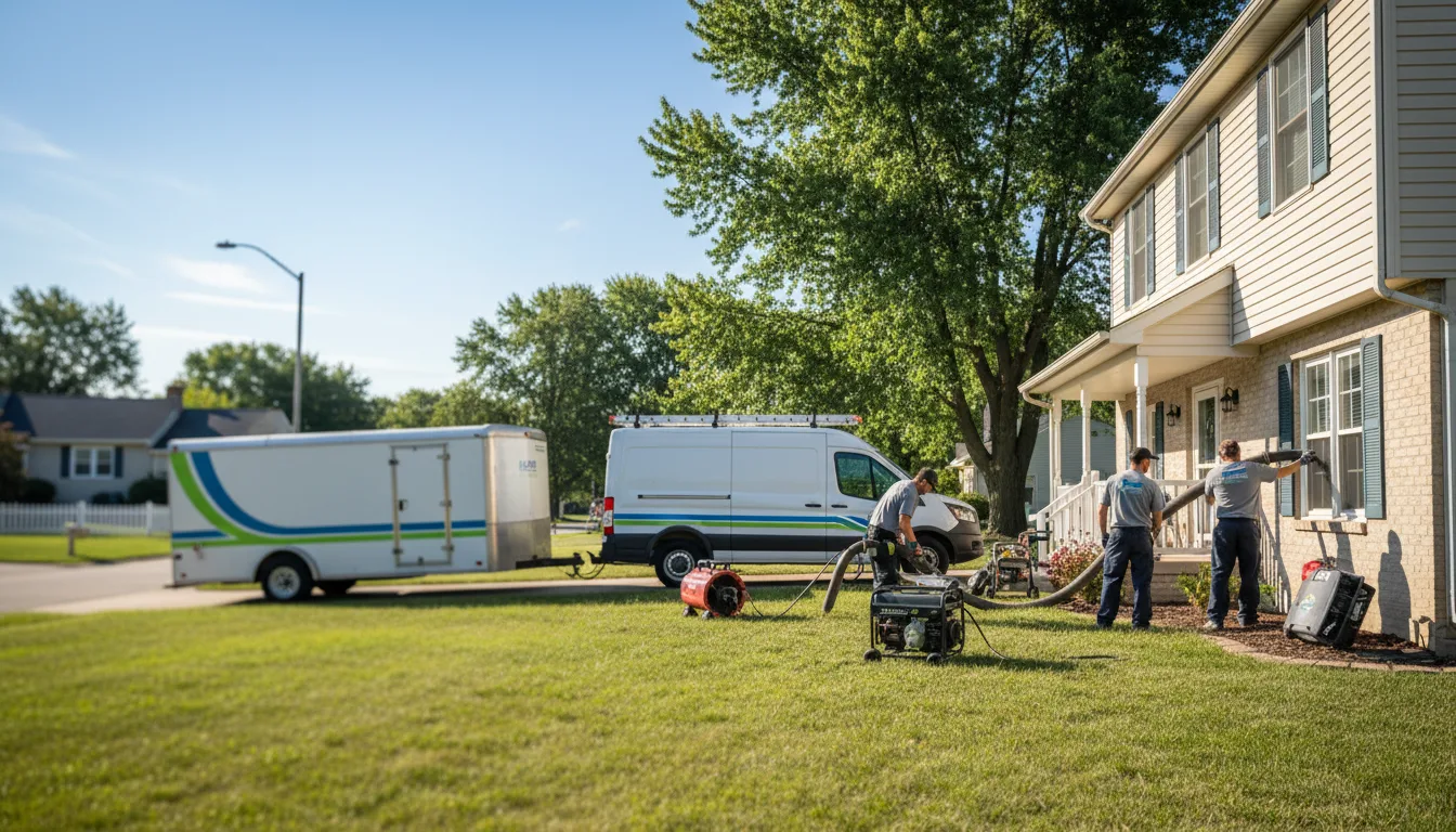 Flooded Basement Restoration And Cleanup With Repair in New Buffalo, MI near me
